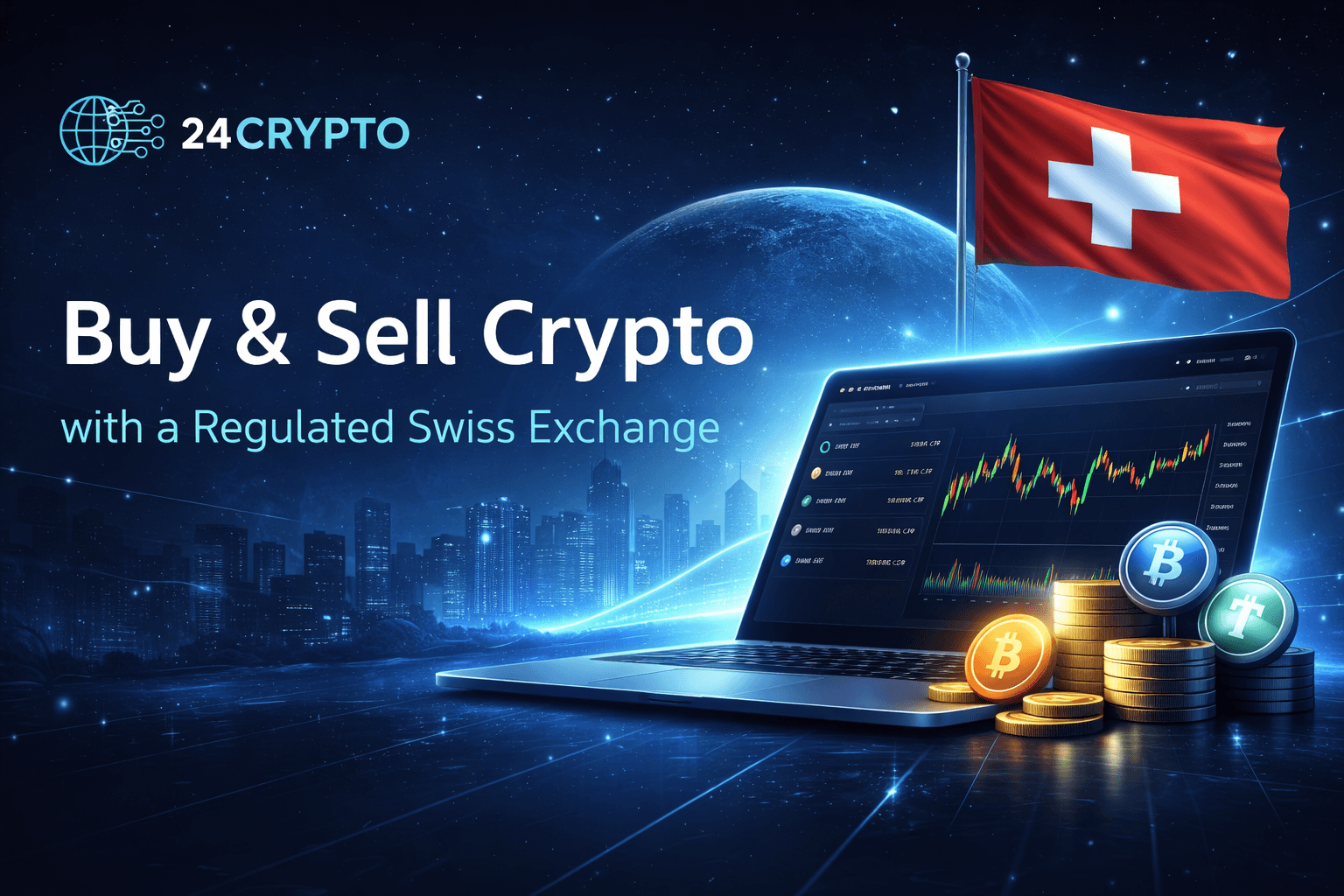 Buy & Sell Crypto with a Regulated Swiss Exchange