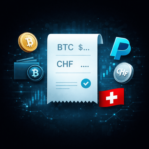 Transparent crypto fees and clear pricing for BTC and CHF transactions
